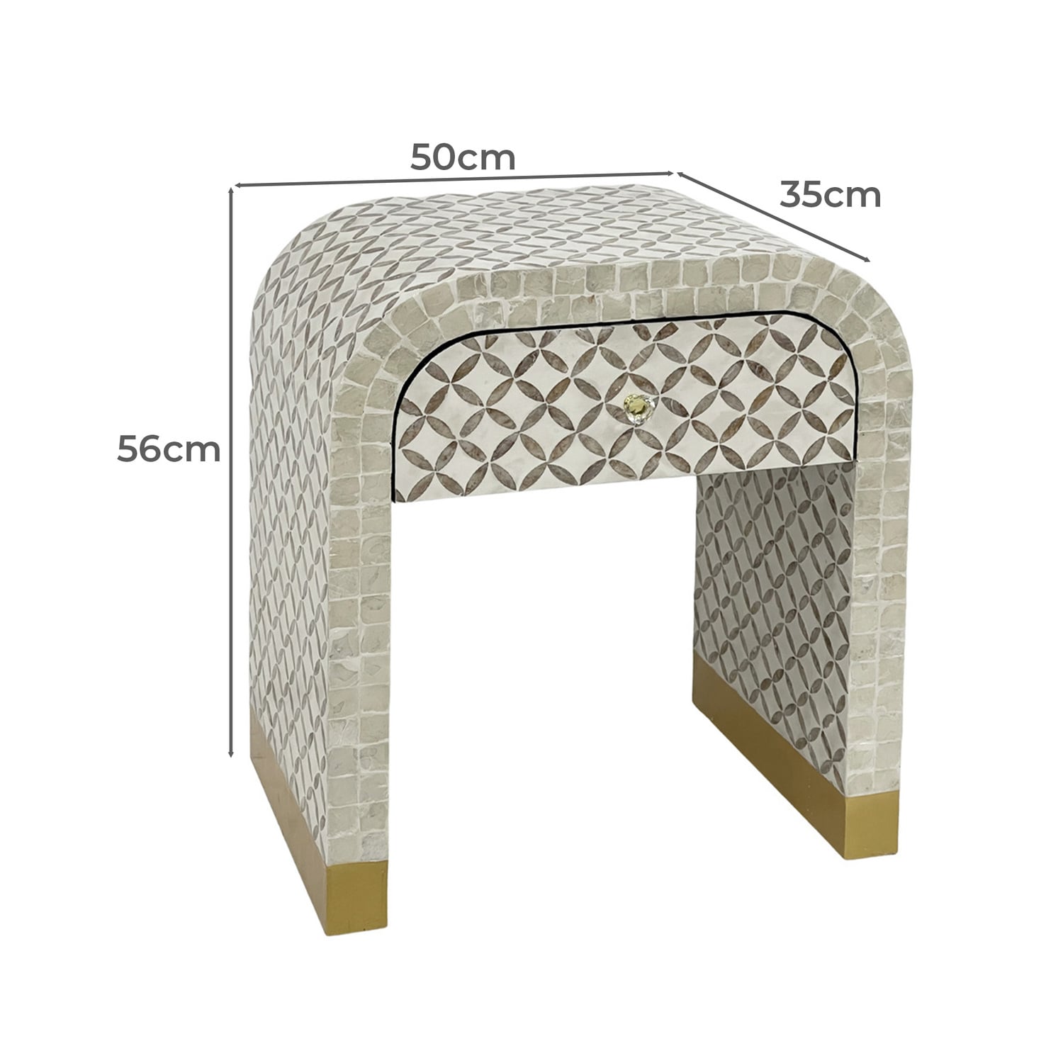 Ilias Mother of Pearl Side Table