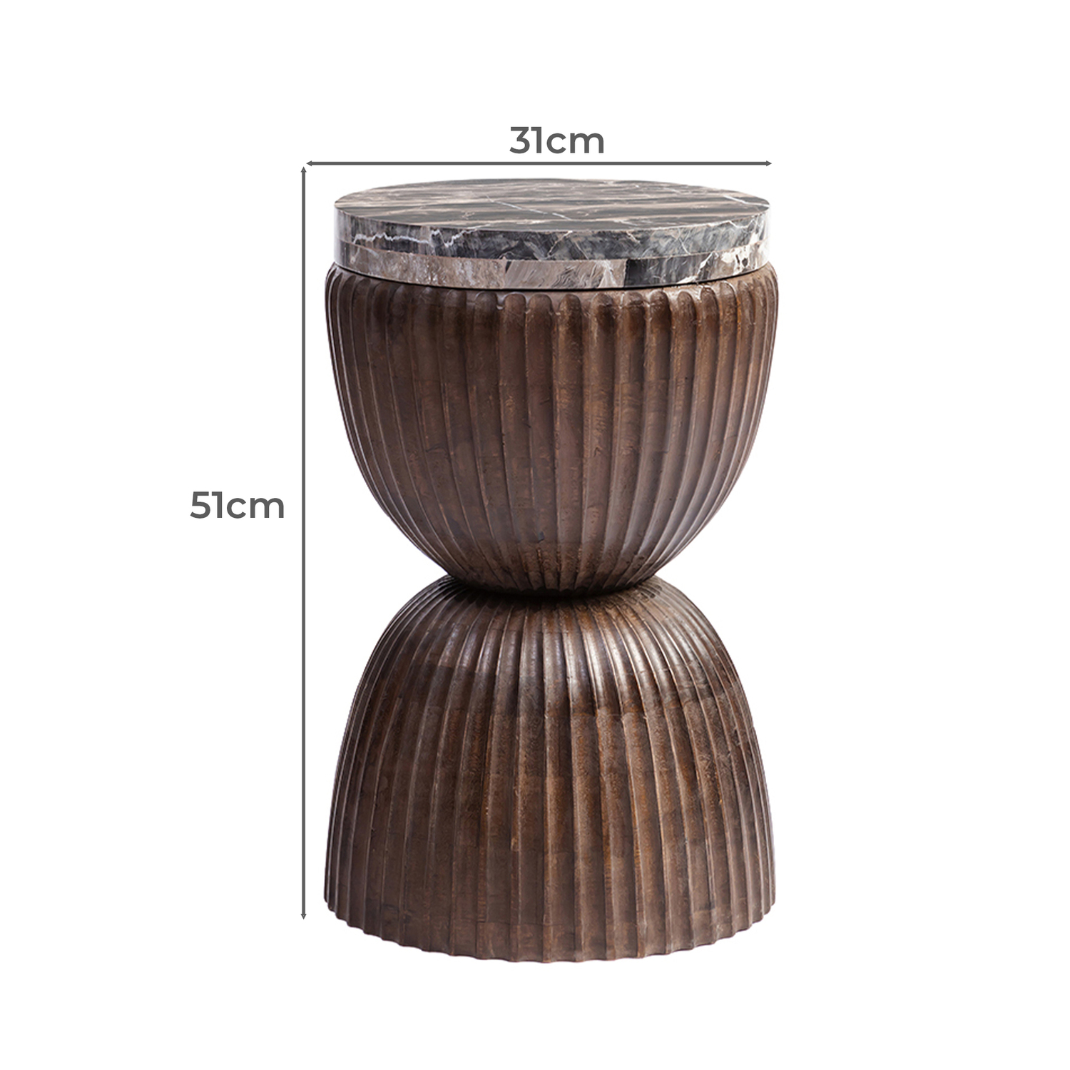 Nath Indian Marble Side Table