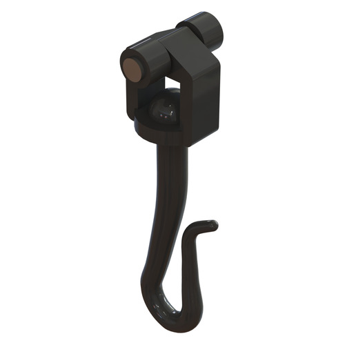 White Curtain Track Hooks