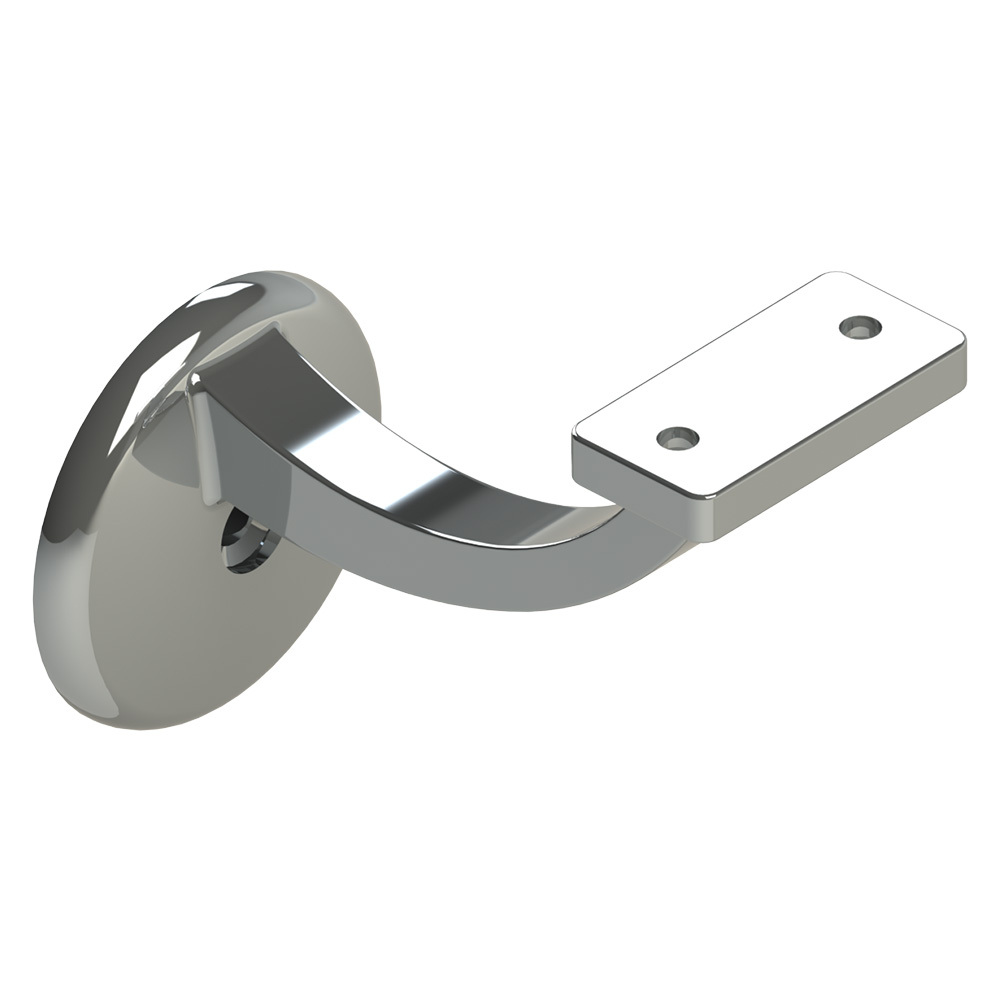 Single Exposed Flat Top Stair Rail Bracket