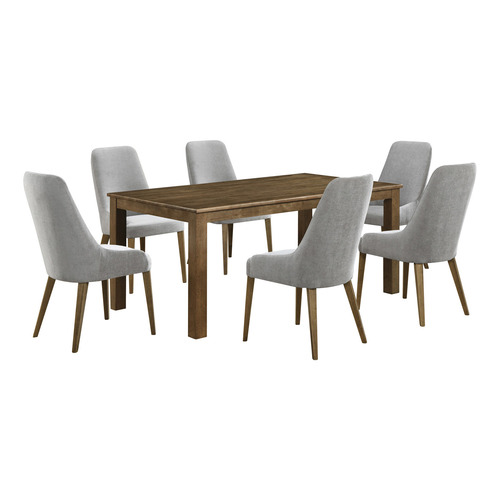 Rita Home 6 Seater Dixon Dining Table & Chair Set | Temple & Webster