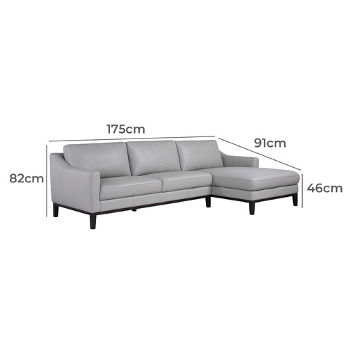 Irwin 3 Seater Cowhide Leather Sofa