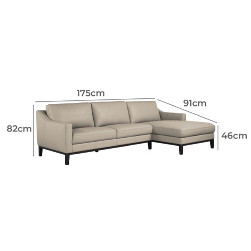 Irwin 3 Seater Cowhide Leather Sofa
