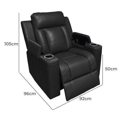 Ingram Leather Electric Recliner Armchair