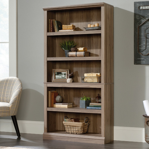 South West Living Salt-Finish Noomi 5 Shelf Bookcase | Temple & Webster