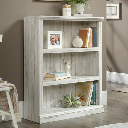 South West Living White Clayton 3 Tier Bookcase | Temple & Webster