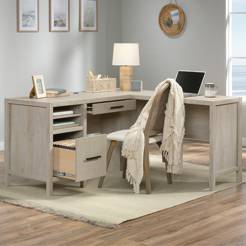 light oak effect desk