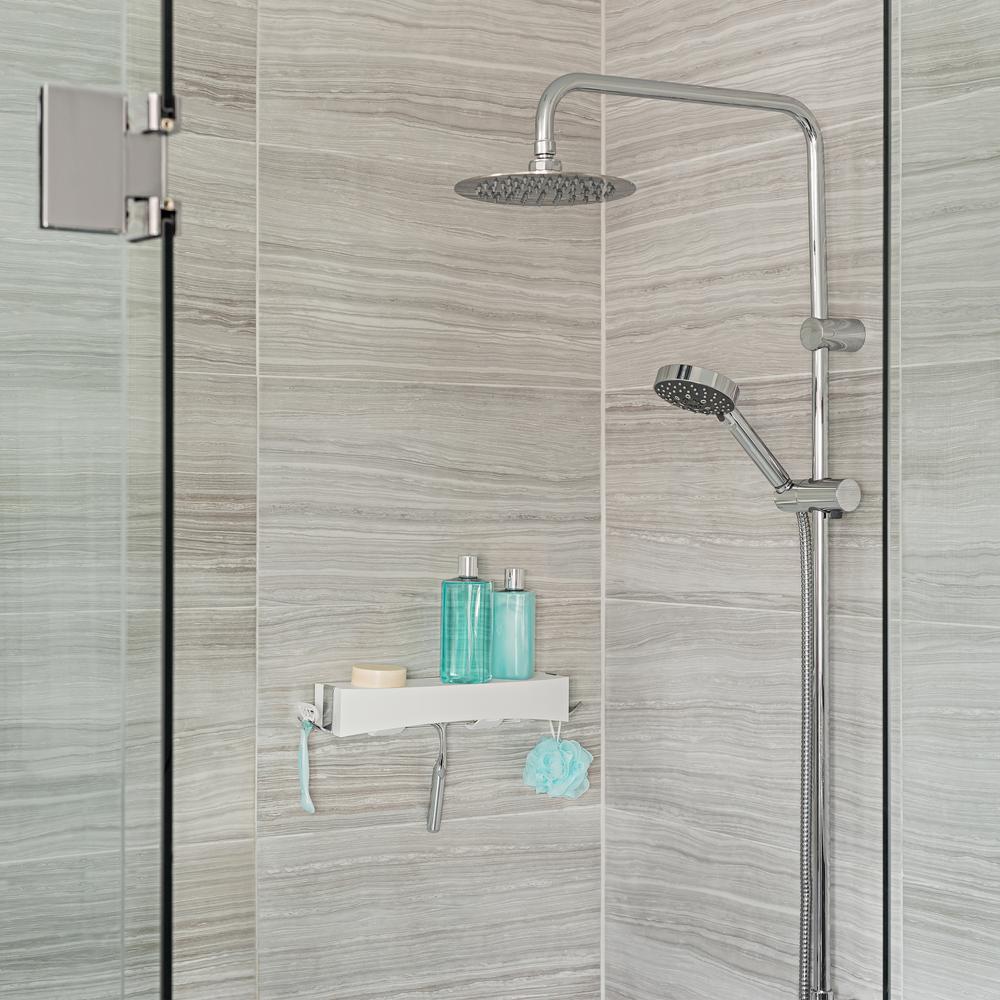 Clever Flip Shower Shelf