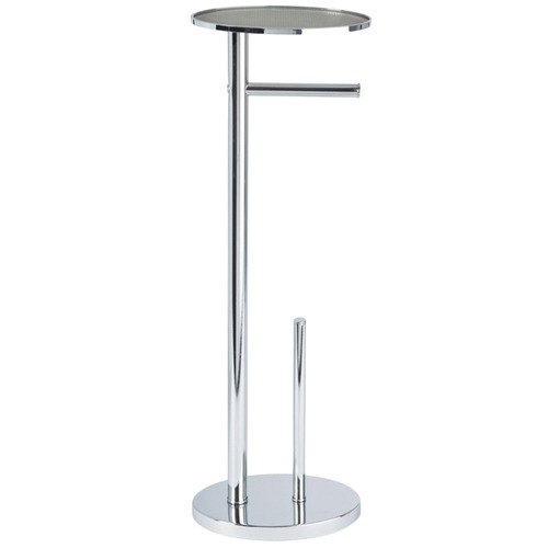 Chrome Ovo Stainless Steel Toilet Caddy