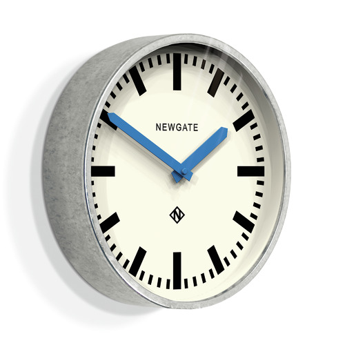 30cm Luggage Galvanised Wall Clock