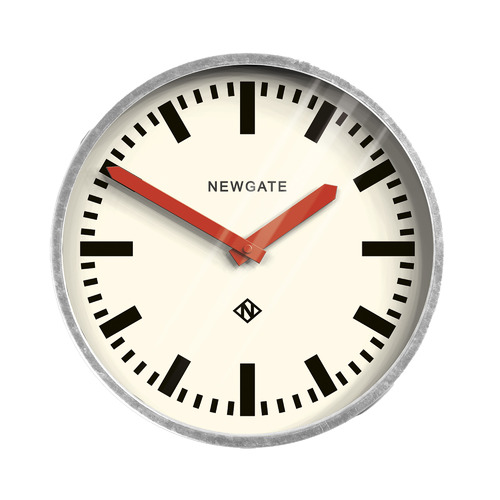 30cm Luggage Galvanised Wall Clock