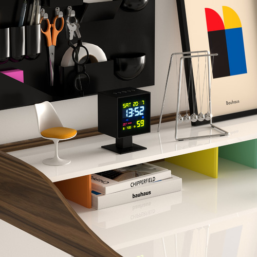 Monolith LCD Alarm Clock