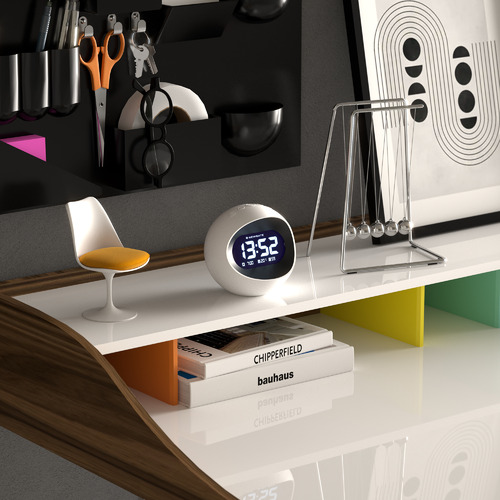 Centre Of The Earth LCD Alarm Clock