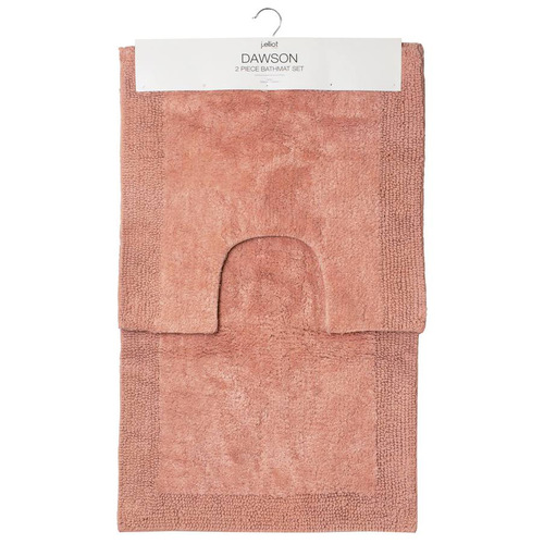 2 Piece Dawson Cotton Bath Mat Set