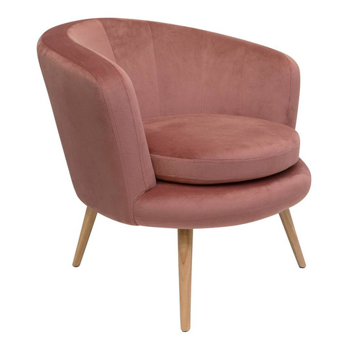 pink velvet accent chair