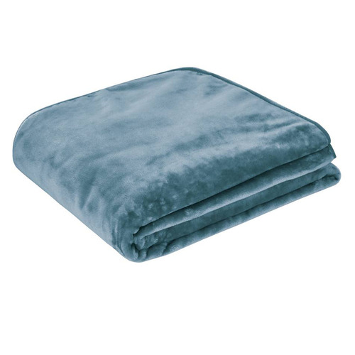 Solid Faux Mink Blanket 