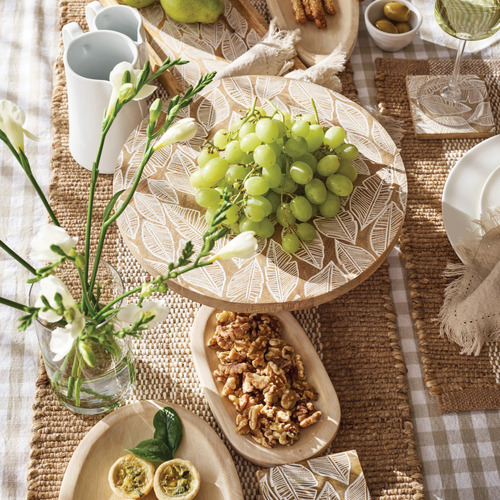 Whitewash Brooks 20cm Acacia & Mango Wood Serving Tray