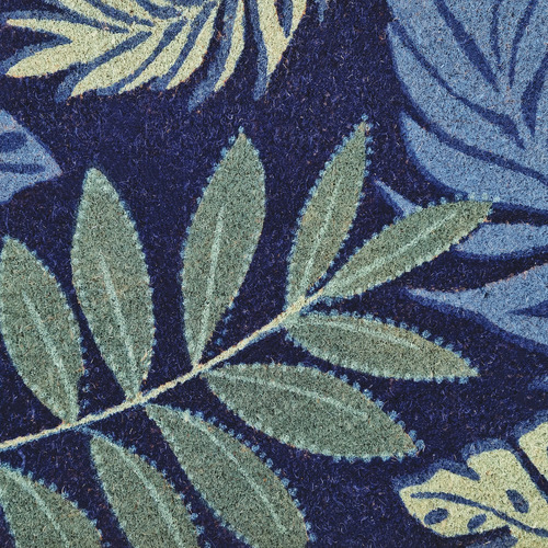 Tropical Leaves Coir Doormat
