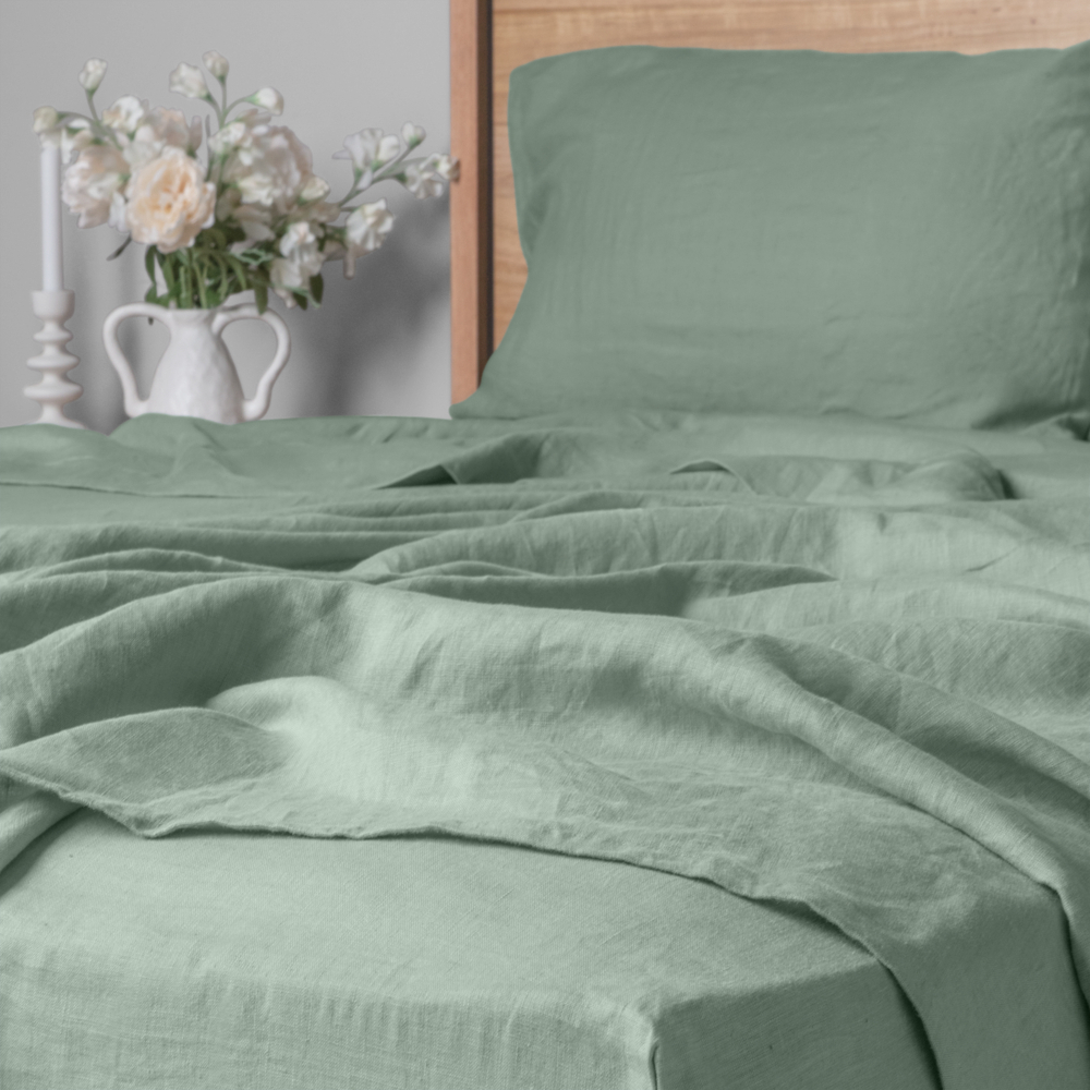 Solid Linen Sheet Set