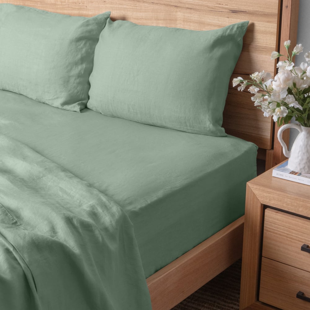 Standard Solid Linen Pillowcases