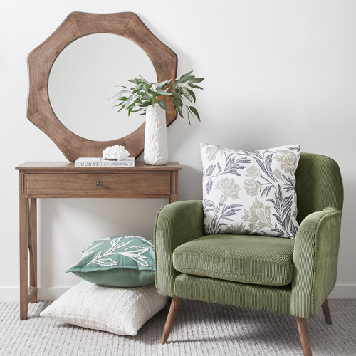 Nicole Octagon Mango Wood Mirror