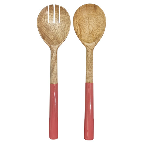 2 Piece Stella Mango Wood Salad Server Set