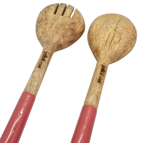 2 Piece Stella Mango Wood Salad Server Set