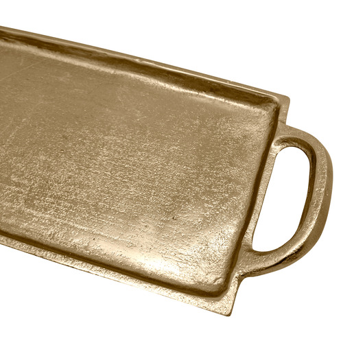 Gold Hand-Crafted Nillybeng Decorative Tray