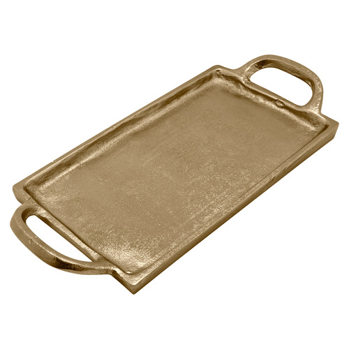 Gold Hand-Crafted Nillybeng Decorative Tray