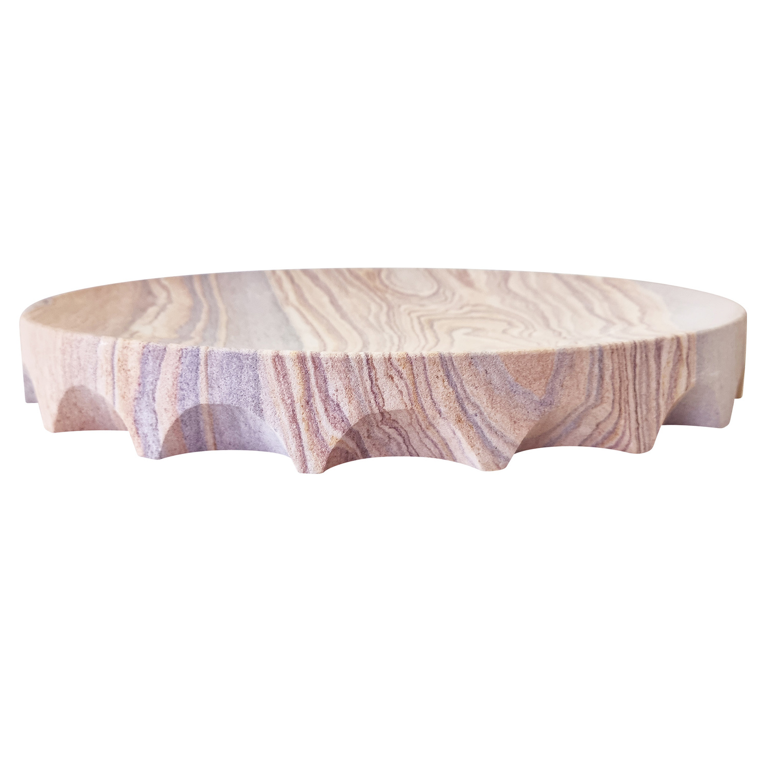 Hand-Crafted Sandstone Andrea Decorative Tray