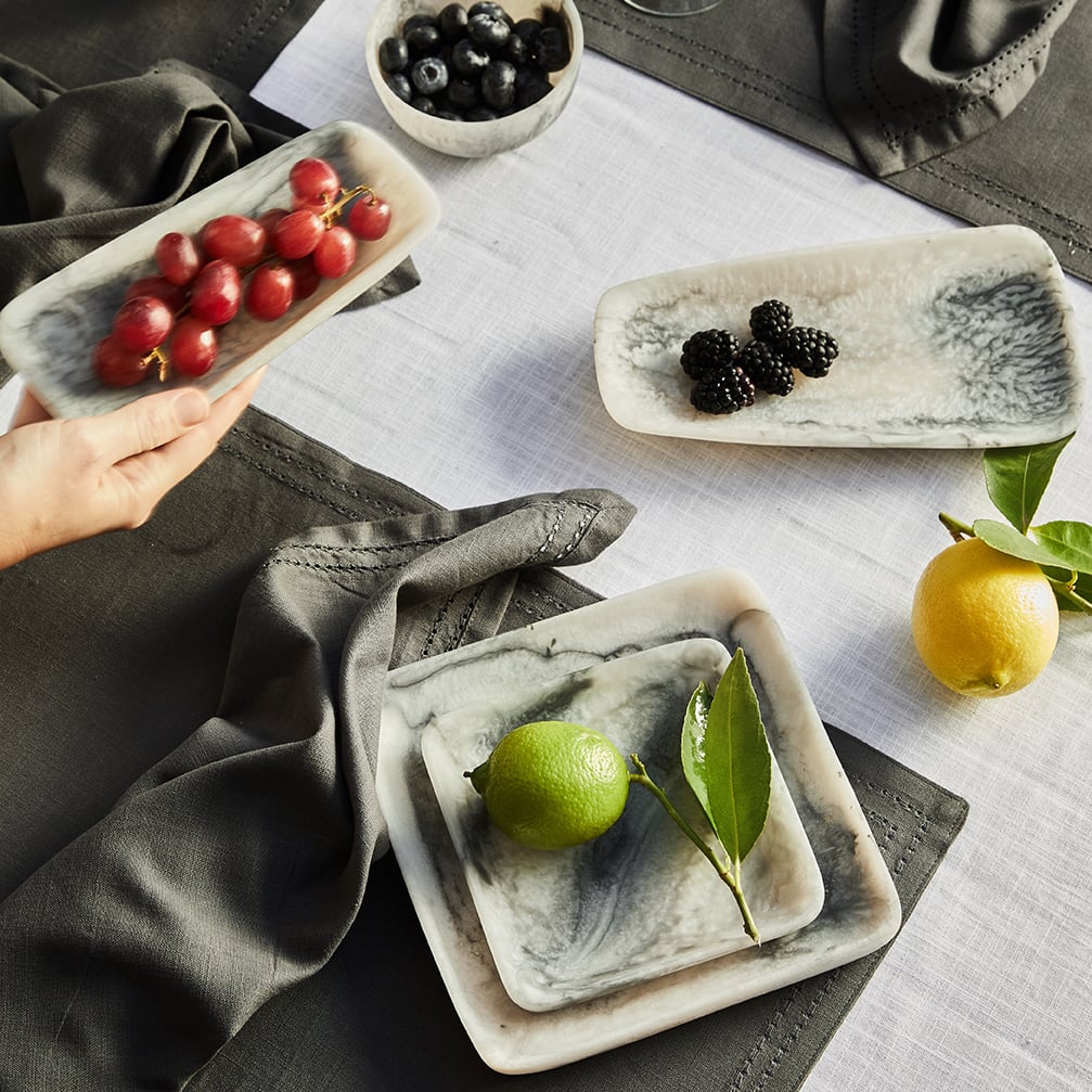 2 Piece Neva Square Serving Tray Set