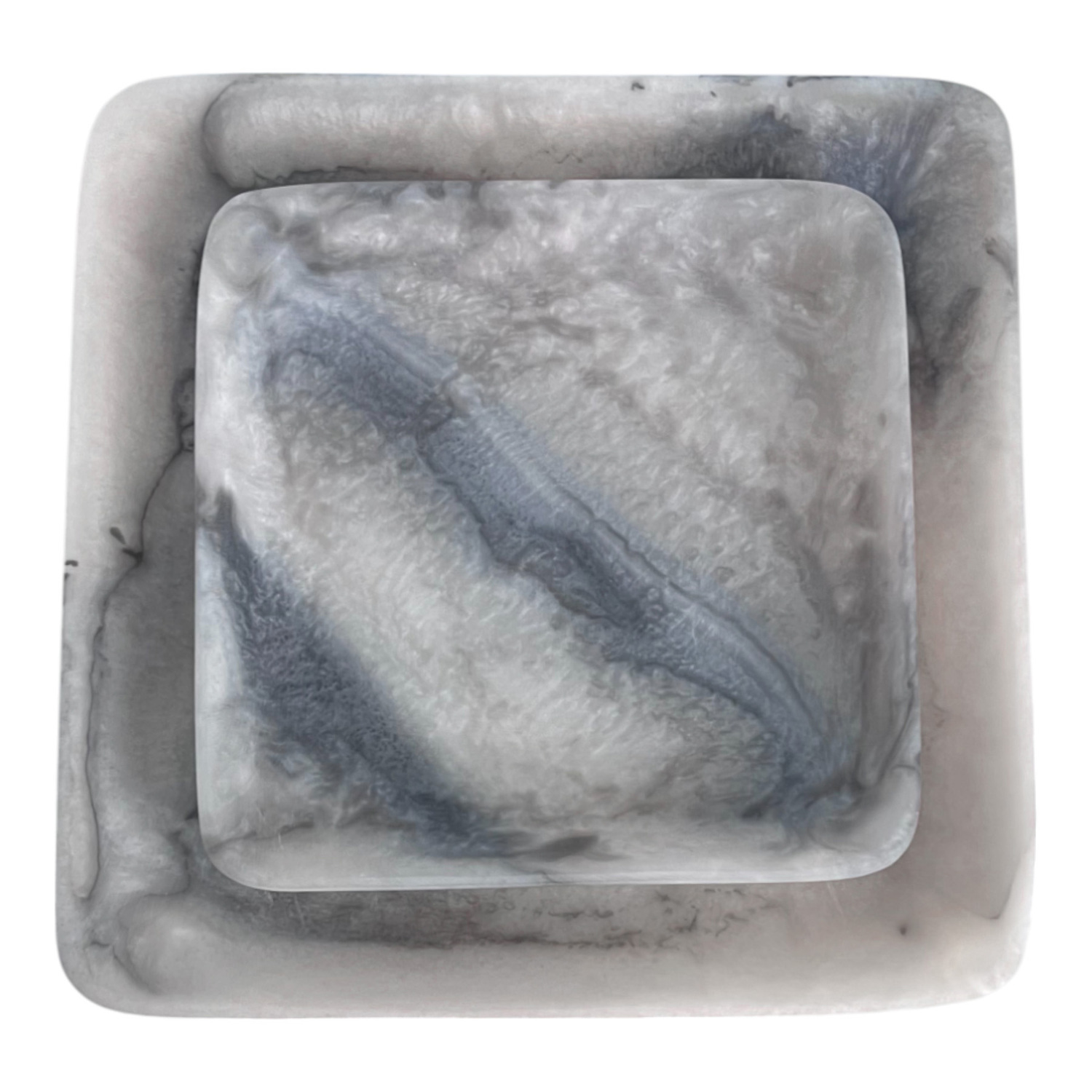2 Piece Neva Square Serving Tray Set