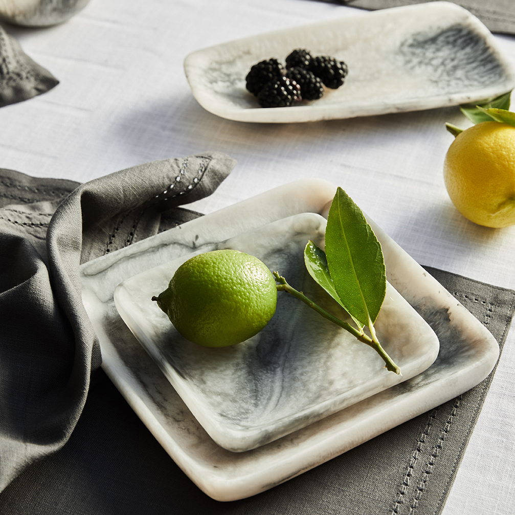 2 Piece Neva Square Serving Tray Set