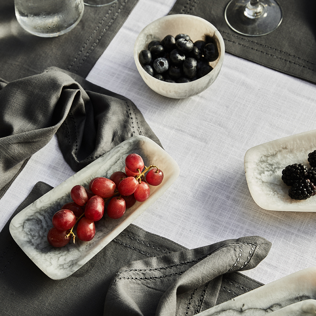 2 Piece Neva Rectangular Serving Tray Set
