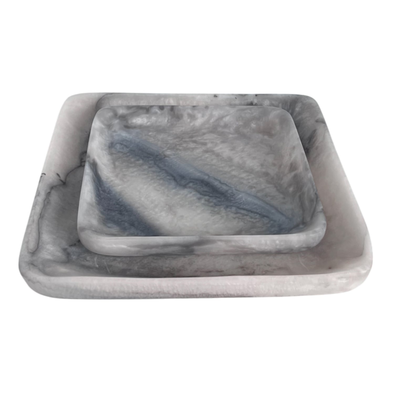 2 Piece Neva Square Serving Tray Set