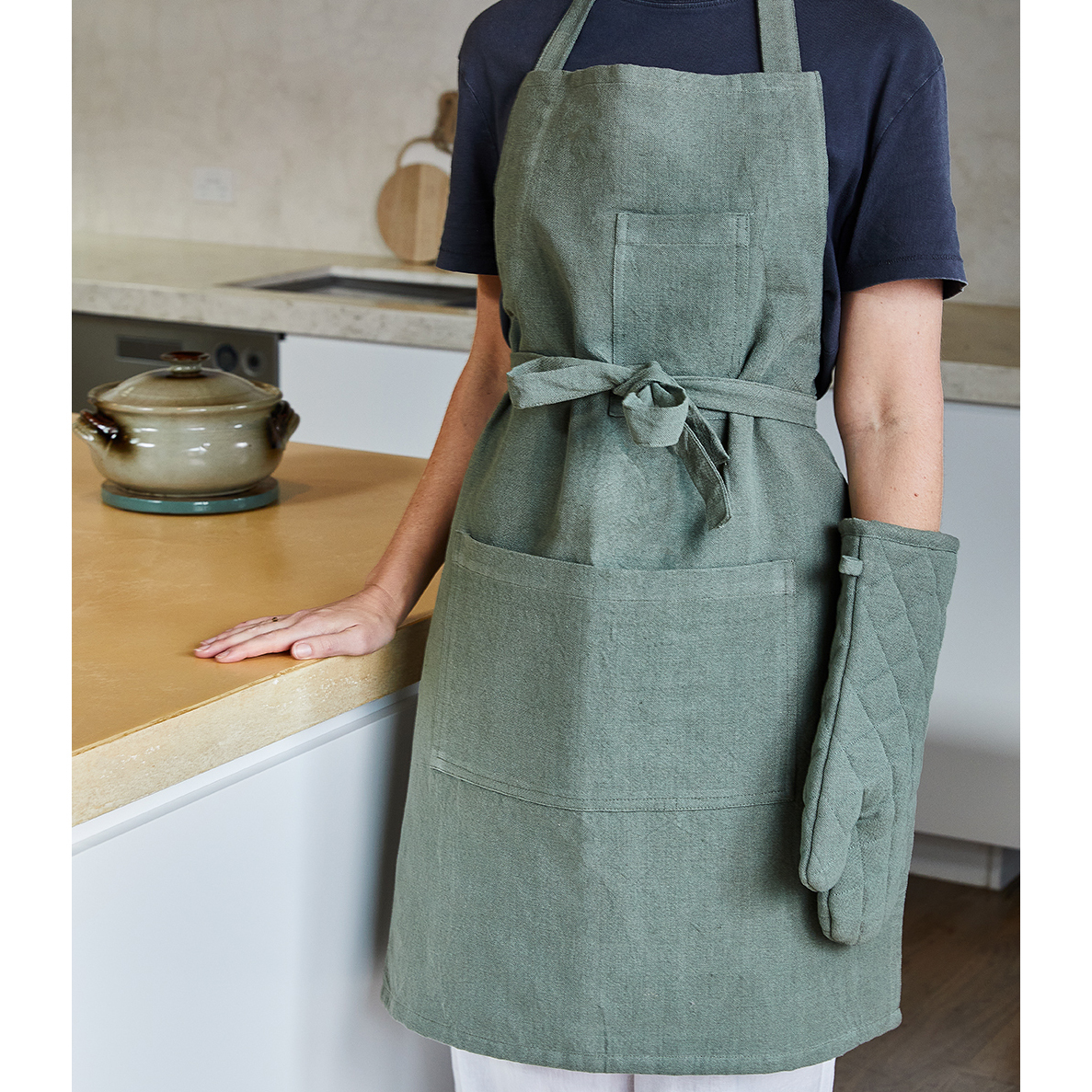 Eira Cotton-Blend Apron