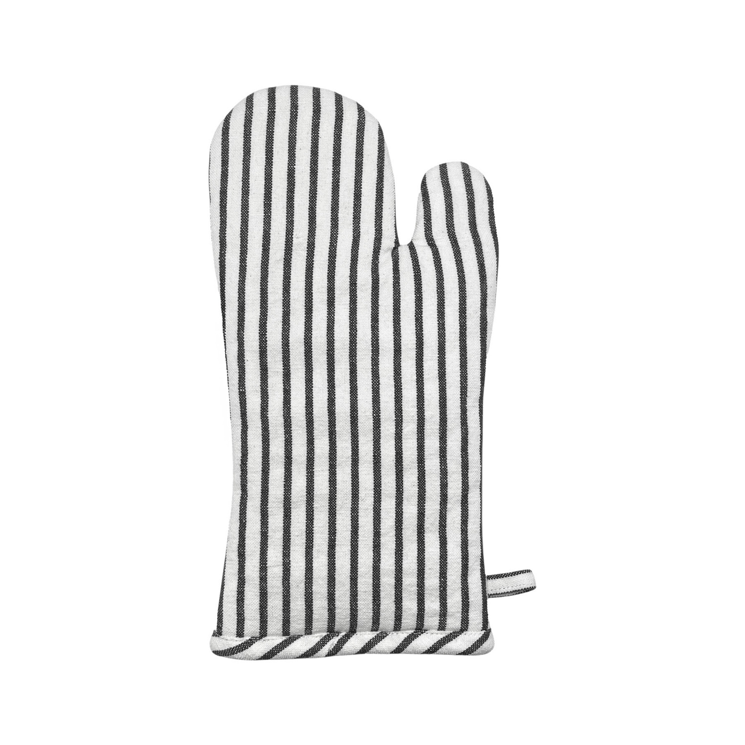 Eira Striped Cotton-Blend Oven Mitts