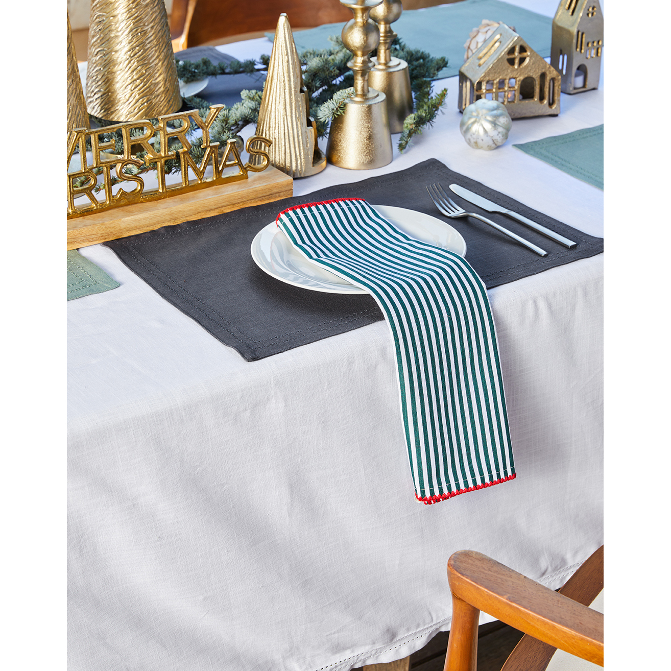 Addie Square Cotton Tablecloth