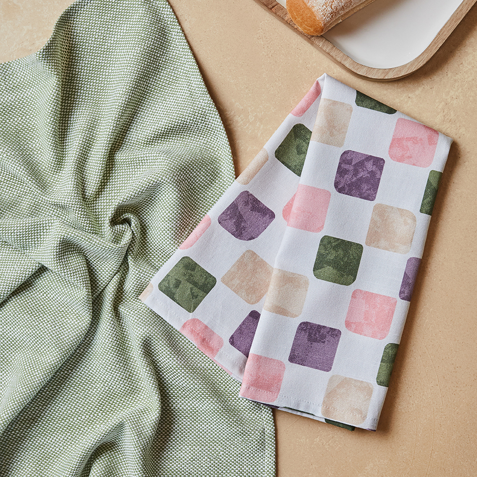2 Piece Celyn Cotton Tea Towel Set