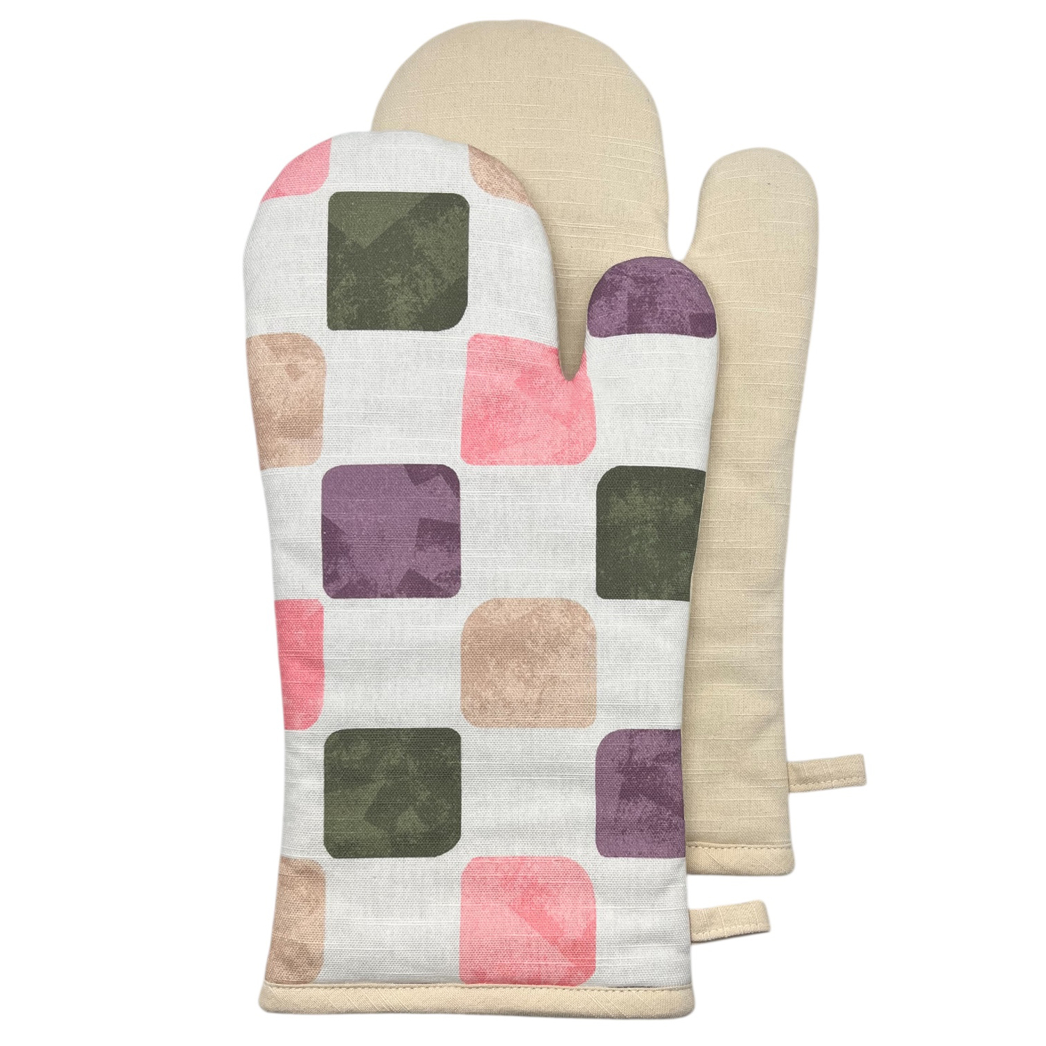 2 Piece Celyn Cotton Oven Mitt Set