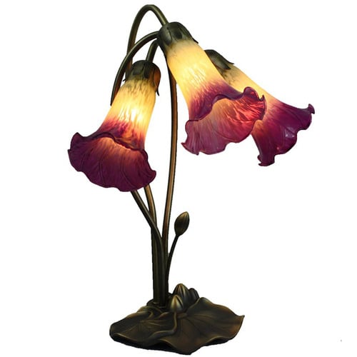 Three Branch Gooseneck Lily Lamp