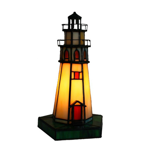 Lighthouse Leadlight Table Lamp, Lighthouse Table Lamp