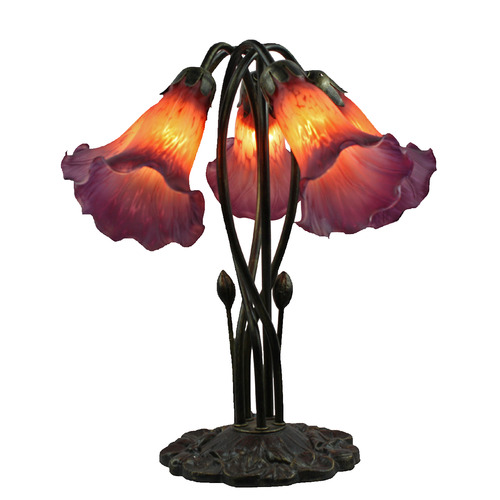 Five Branch Gooseneck Lily Lamp