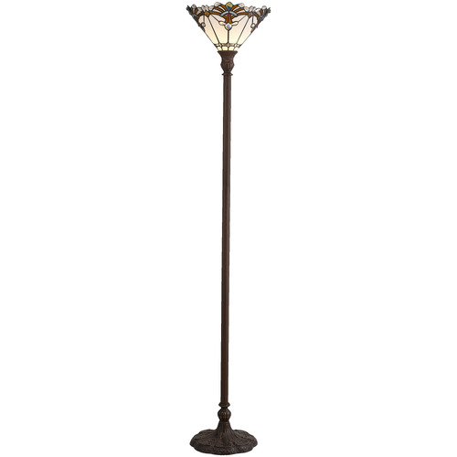 Clara Stained Glass & Zinc Alloy Floor Lamp