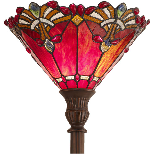 Clara Stained Glass & Zinc Alloy Floor Lamp