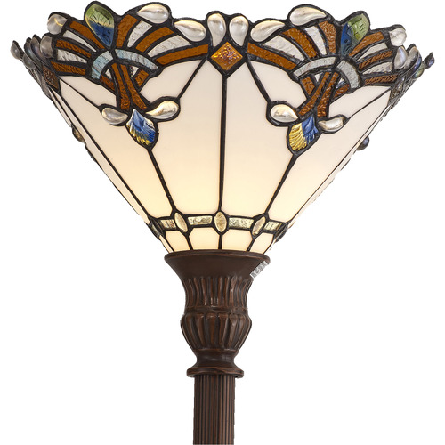 Clara Stained Glass & Zinc Alloy Floor Lamp