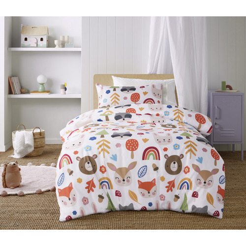 Rainbow Forest Glow in the Dark Quilt Cover Set