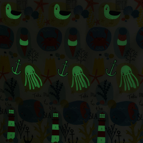 Seaside Glow in the Dark Quilt Cover Set