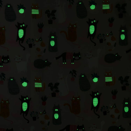 Miaow Glow in the Dark Quilt Cover Set