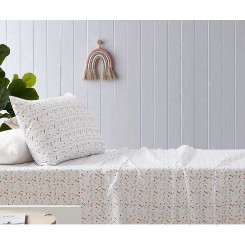 Bones Printed Microfibre Sheet Set